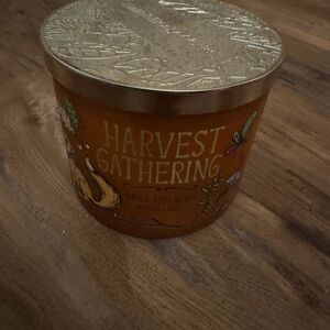 Bath & Body Works Harvest Gathering Scented Candle with Gold Lid